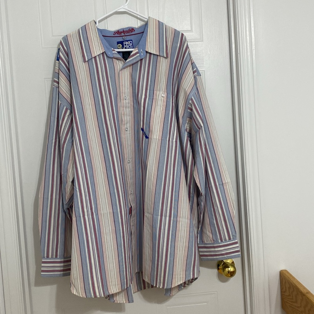 Akademiks AKS MKS Men’s Button Down Long Sleeve Size XXXL (